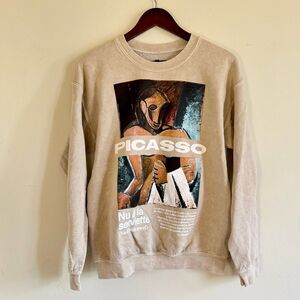 Picasso Art Graphic Sweatshirt M